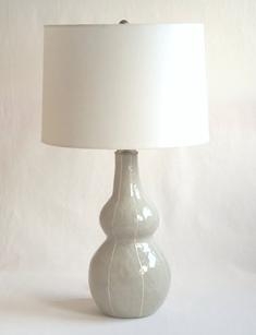 VIT ceramic lamp base, handmade, modern, pottery, table lamp, kri kri studio, Seattle